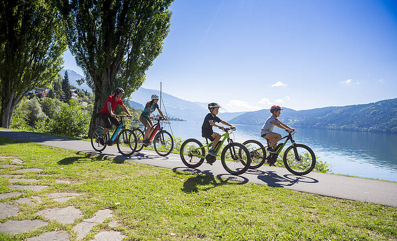 Genuss Radfahren E Bike am Millstaetter See  